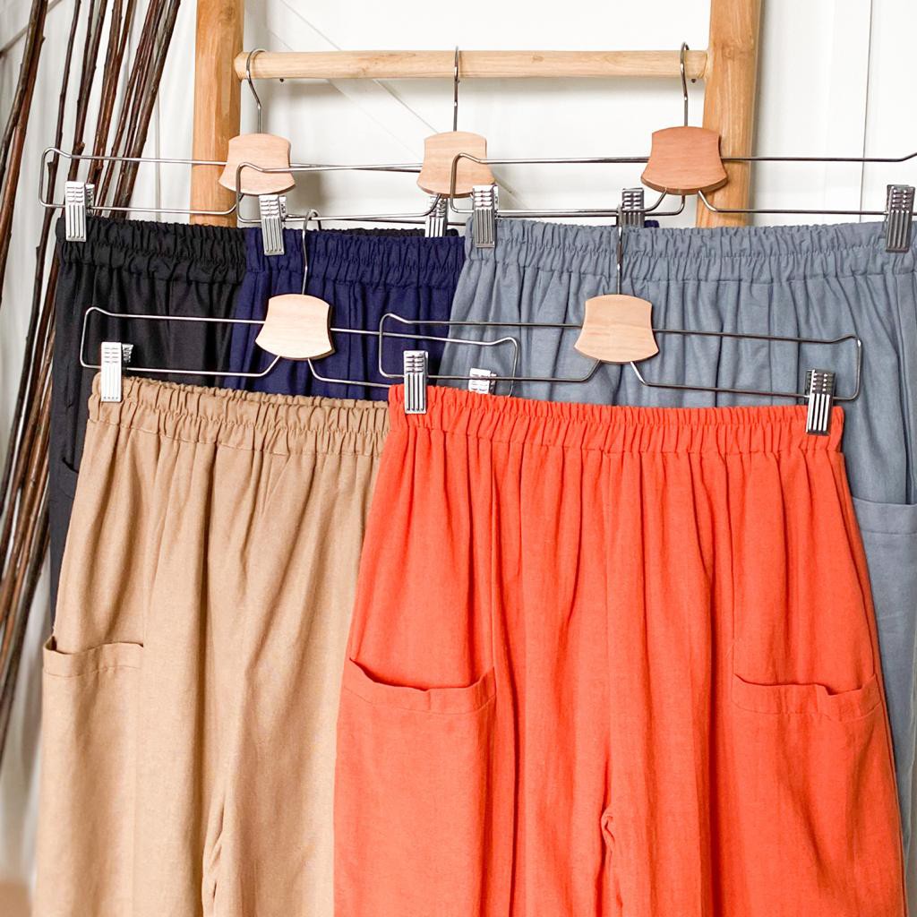 Bisa COD SASHA CROP PANTS Katun celana panjang casual Bisa COD SASHA CROP PANTS Katun celana panjang casual