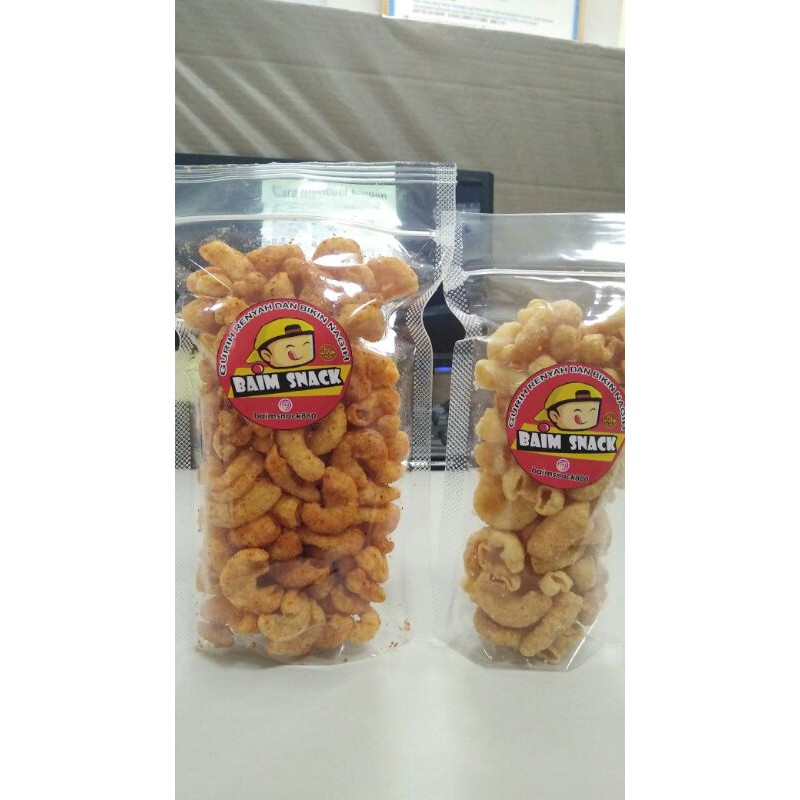 

makaroni renyah dan kriuk aneka makanan ringan baim snack