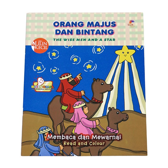 

Huseincollection - Buku Rohani Anak - Orang Majus Dan Bintang(Indonesia-Inggris)-Mewarnai