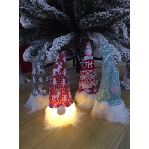 Boneka Christmas Elf Lampu 19cm - Boneka Kurcaci Natal