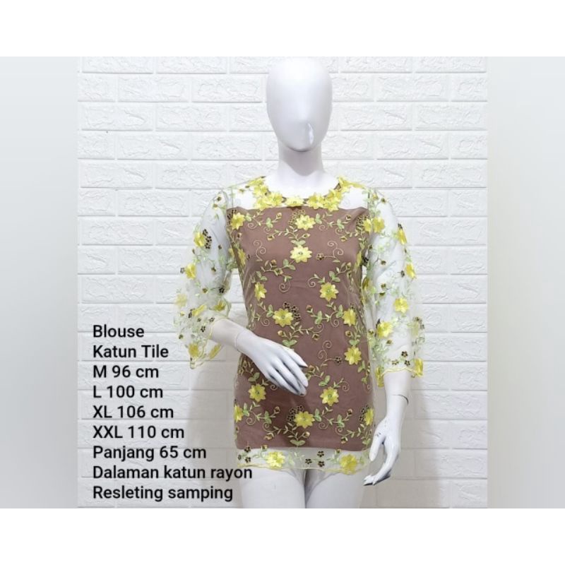Atasan katun, atasan,blouse katun tile