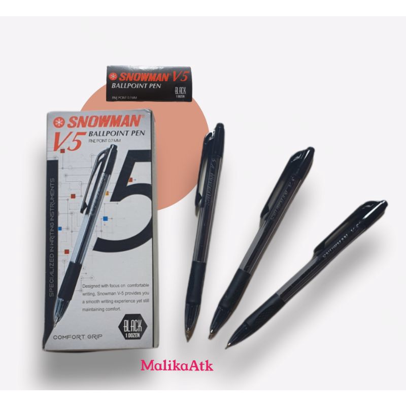 

Pulpen Snowman V5 Ballpoint Pen 0.7mm