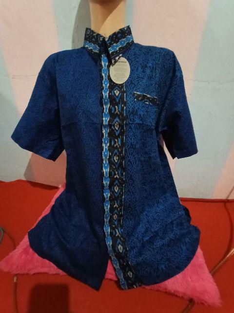 Bswart Batik Hrb026 Kenongo Hem Pendek Padi Pekalongan M L Xl Batik