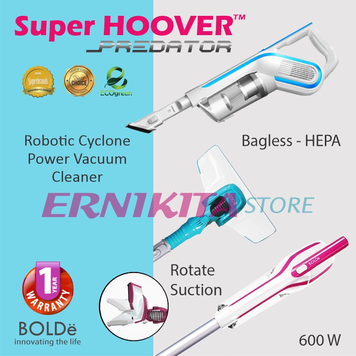 BOLDE SUPER HOOVER PREDATOR - Vacuum Cleaner Filter Stainless + HEPA