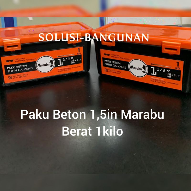 Paku beton 1,5inc/paku beton 1 1/2inc/paku beton marabu