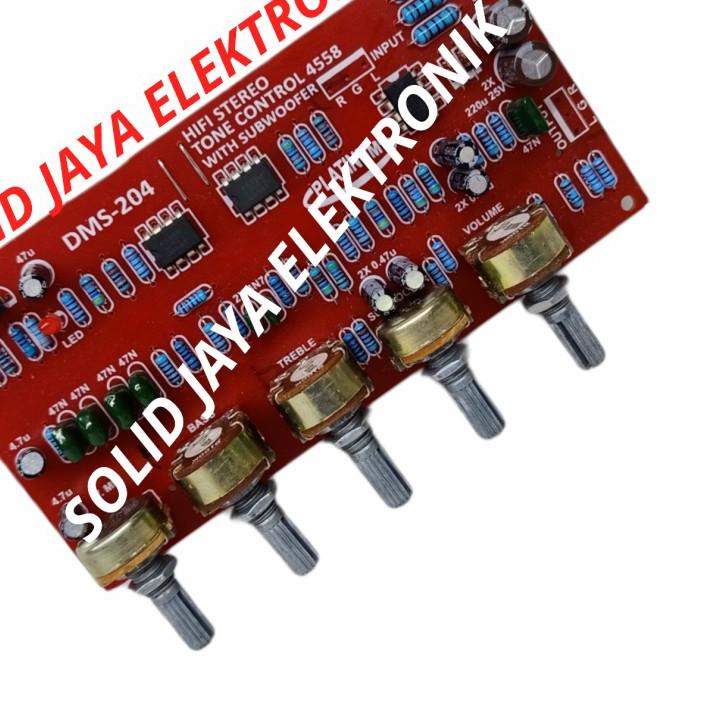 ● KIT TONE CONTROL STEREO PLUS MIC SUBWOOFER SUB KONTROL MIK SUBWOFER SUB SUBWOOFER DMS204 DMS-204 D