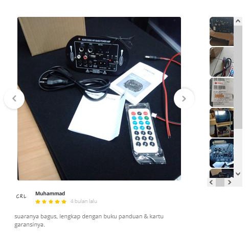 Kit Amplifier blutooth untuk karaoke 2 input mic daya 35 watt