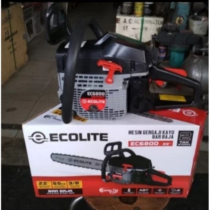 chainsaw mini ecolite ec6800 /mesin gergaji kayu bar baja ecolite ec6800 22inch