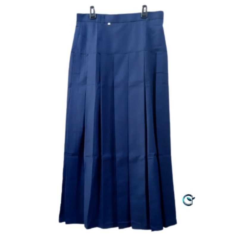 Gudang Seragam - Rok Sekolah SMP Rok Rempel Bawah Pinggang Biru - Baping biru - Rok Bandung