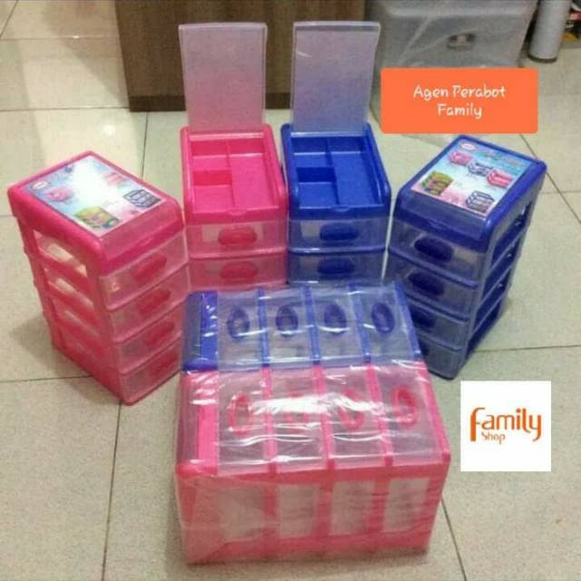  Lemari  Kecil  Susun 5 Shinpo Laci Mini Container Plastik  