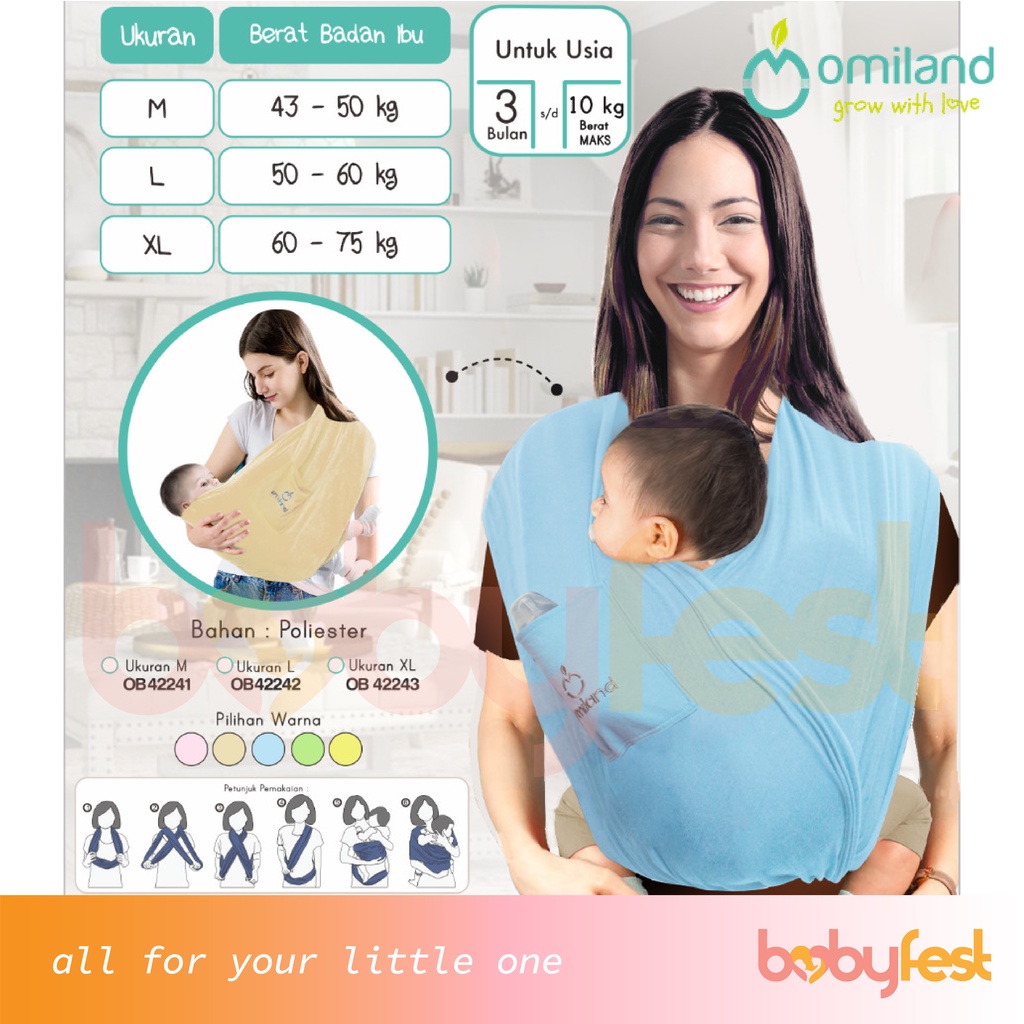 Omiland Gendongan Bayi Geos 2 in 1 OB42241 - 3