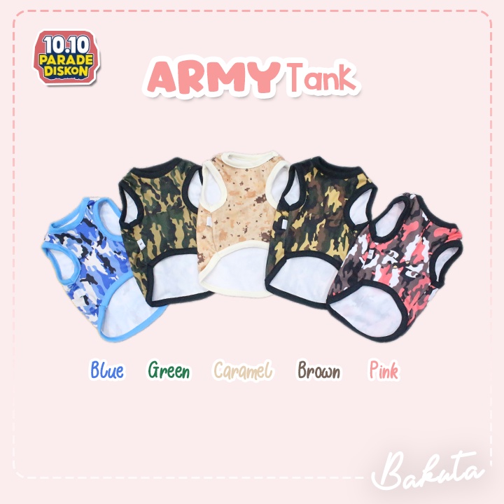 Baju Kucing Edisi Army Tank Baju Kucing Murah untuk Kucing dan anjing / Bisa Pilih Ukuran S-XL