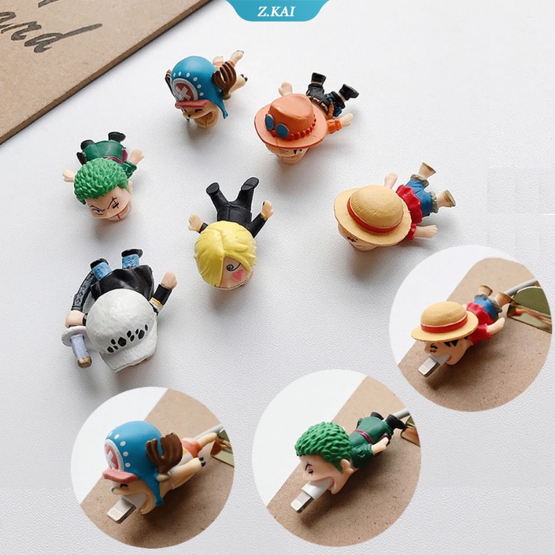 Siancs Pelindung Kabel Datacharger USB Model ONE PIECE Luffy Sanji Tony Chopper