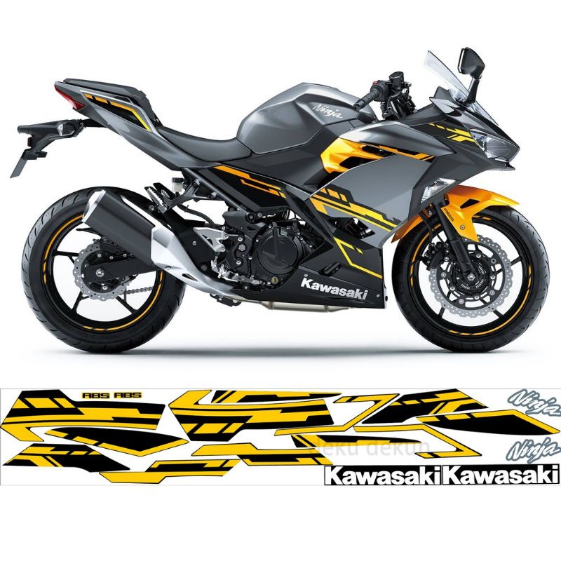 striping ninja 250 fi 2018 / striping new ninja 250 fi 2018 grey / striping new ninja 250 fi 2018 ab