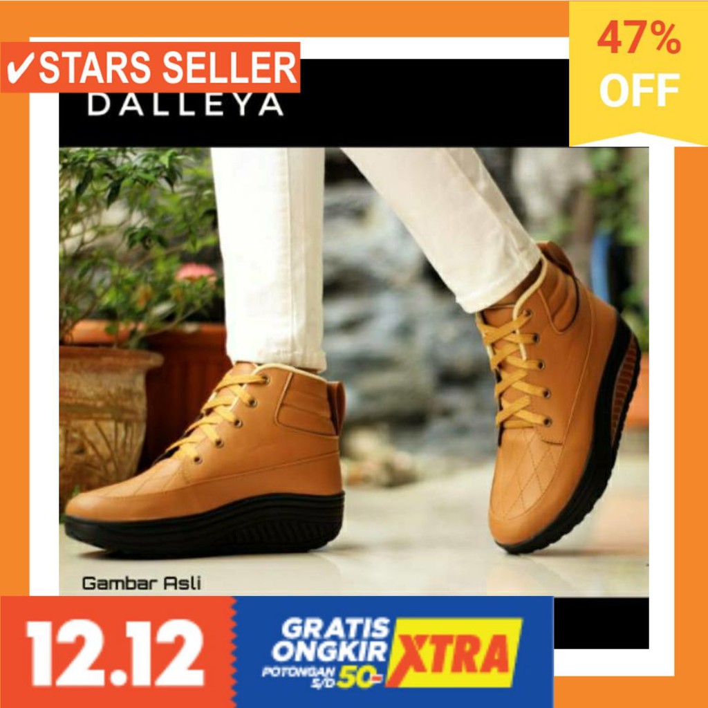 ⭐⭐⭐⭐⭐ ORIGINAL PREMIUM SEPATU ORI WANITA/ COD SHP kode DUNHILL - Dalleya sepatu Boot