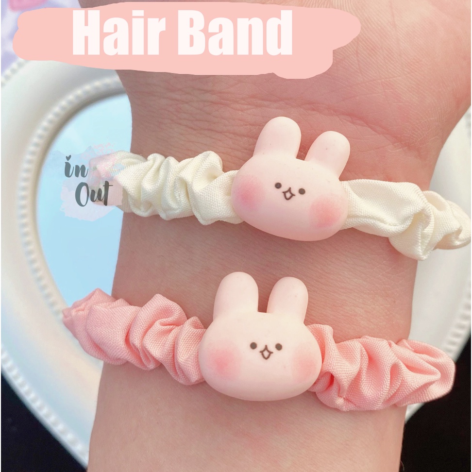 Ikat Rambut Sanrio Hellokitty Bear Rabbit Pig Melody Purin Cinamoroll Pochacco Kuromi Wanita Anak anak / Woman Hair band / Ikat rambut wanita Scrunchie Sanrio ACC46
