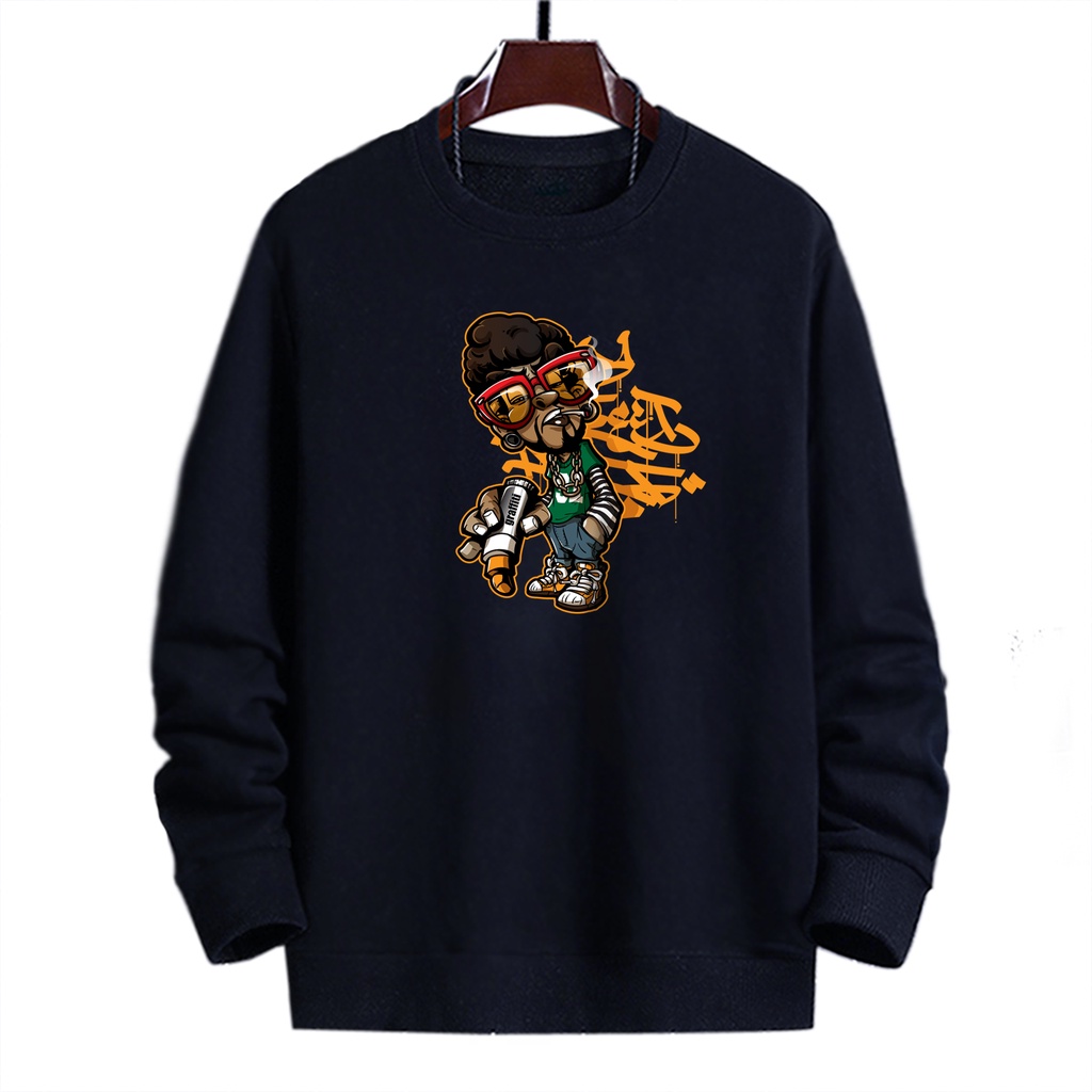 Sweater pria crewneck GRAFITTI sweter cowok distro murah keren