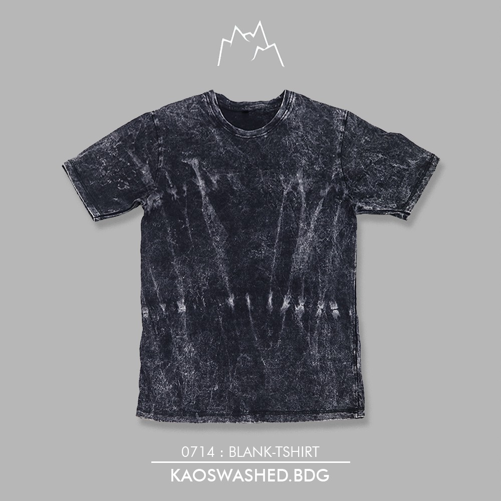 Kaos Washed Polos - Orie Black Tshirt Retro Baju Hypebeast Tie Dye Vintage Casual Skate