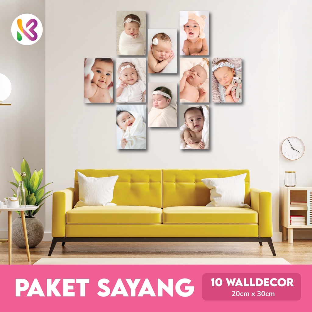 #18 Kamilastorindo Paket sayang, Custom 10 foto Ukuran 20x30 MDF  hiasan dinding