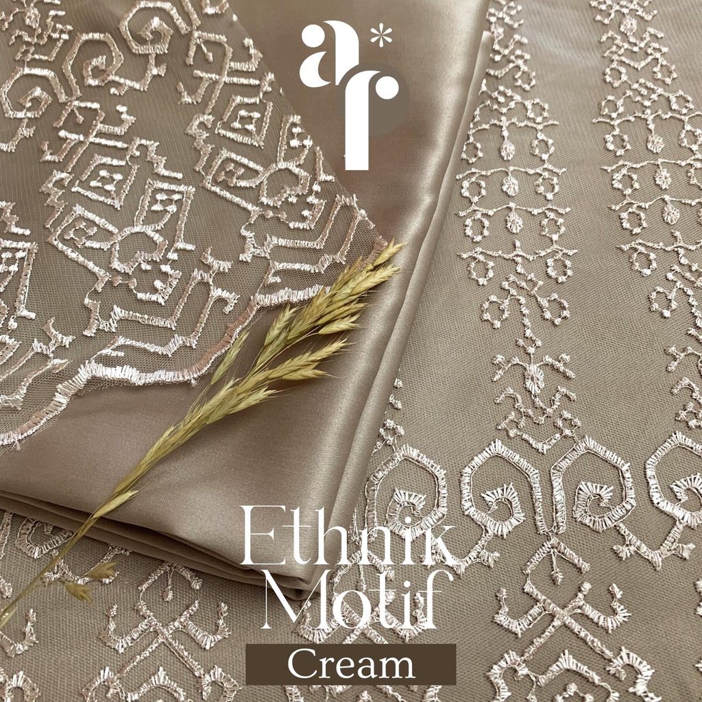 ½ meter Kain Brukat PREMIUM // Brokat Tile Prancis bahan Kebaya Ethnik Motif