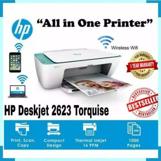 Printer Wireless HP 2623 All In One