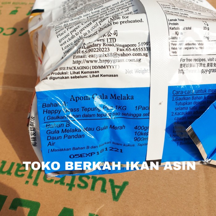

cs777vv Happy Grass Tepung Pao Bakpao 1,3Kg / Instant Flour Premium Wheat Pau Da01D100