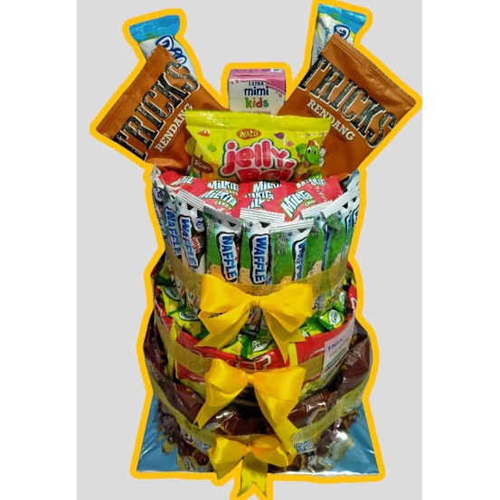 

Snack birthday tower