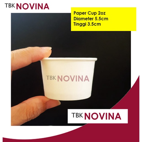 [50PCS] Paper Cup 2oz Tebal Gelas SAJA Gelas Kertas Ice Cream MINI Eskrim Es Krim