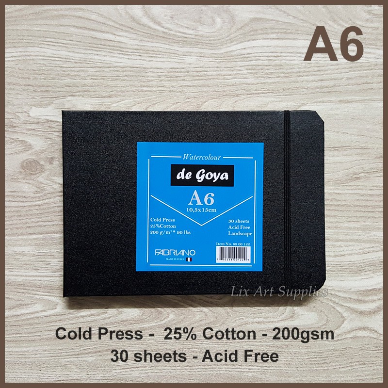 

De Goya Watercolor Book Stitched - A6 (30 sheets - 200gsm)