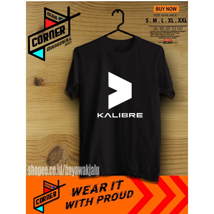 kapake concept original Kaos Distro Kalibre Logo Hiking Outdoor Adventure Sport Baju Pendaki Gunug