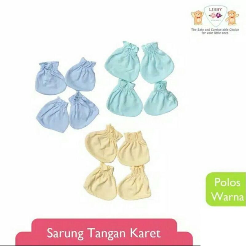 Libby Sarung Tangan Dan Kaki Bayi Warna Karet STK Bayi