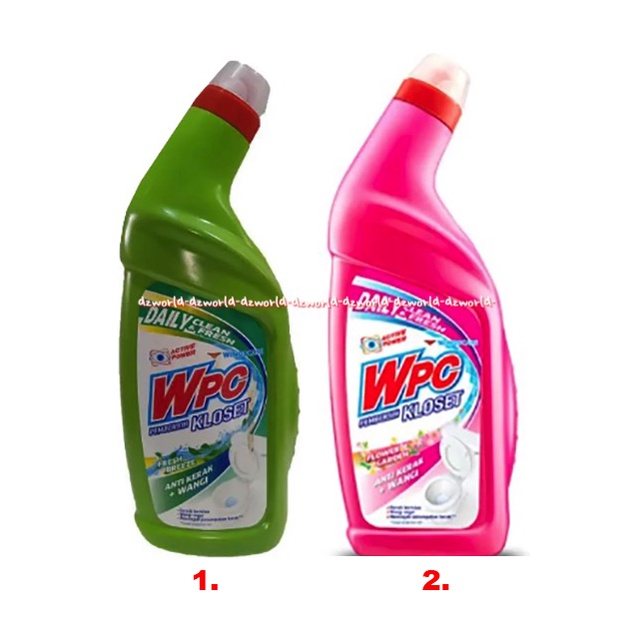 WPC Pembersih Kloset 600ml Clean Flower Fresh Breeze  Pink Hijau Pembersih Toilet Closet WC Kamar Mandi Noda Membandel Kerak