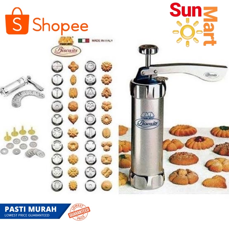 Nagako Cetakan Kue Kering, Biscuit &amp; Cookies Maker Stainless Steel Italy