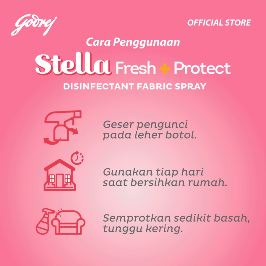 Disinfektan Fabric Spray Stella Fresh &amp; Protect 200 ml