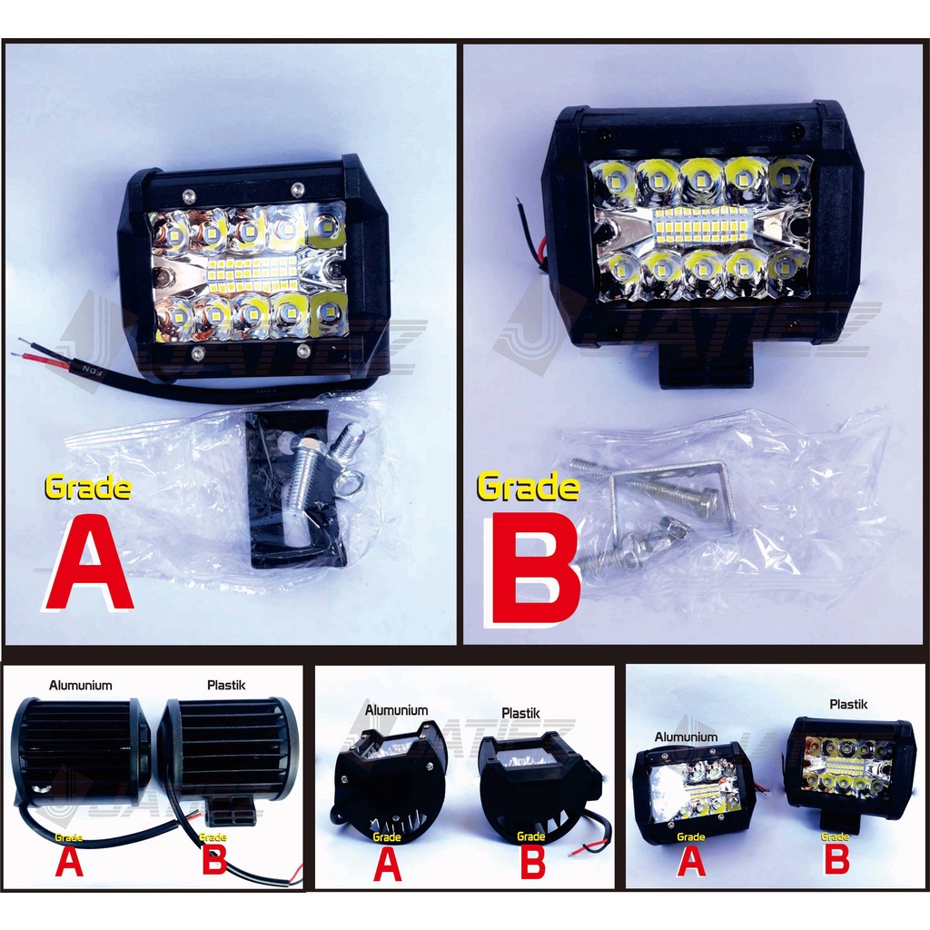 LED Offroad 60W Cree 3 Row 12V 24V Lampu Sorot LED 60 Watt