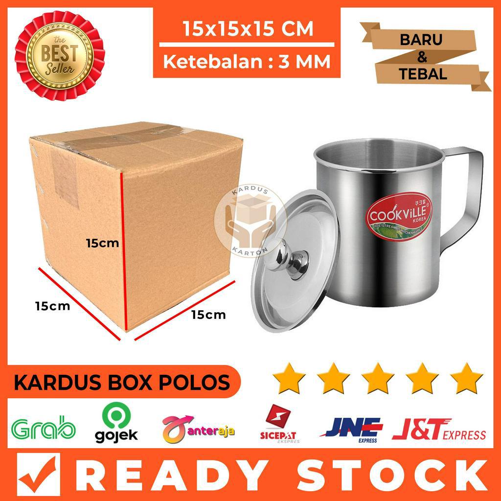 

Kardus Polos / Karton Box Packing 15x15x15 Cm Single Wall, Tebal