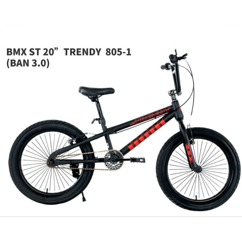 SEPEDA ANAK BMX TRENDYII UKURAN 20 INCH BAN JUMBO BESAR 3.0