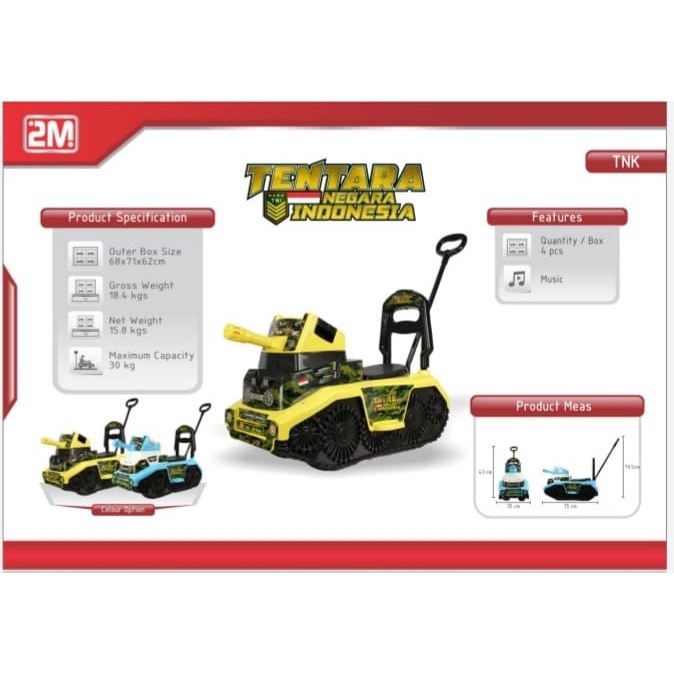 ❤Bazar❤ TOLO CAR RIDE ON YOTTA TANK