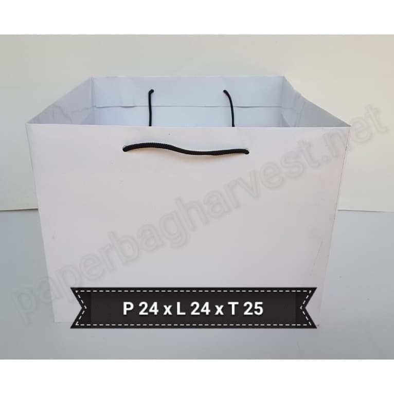 

Paper bag putih ukuran kotak nasi