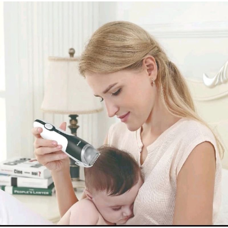 Enssu automatic inhaling baby hair clipper - alat cukur rambut bayi