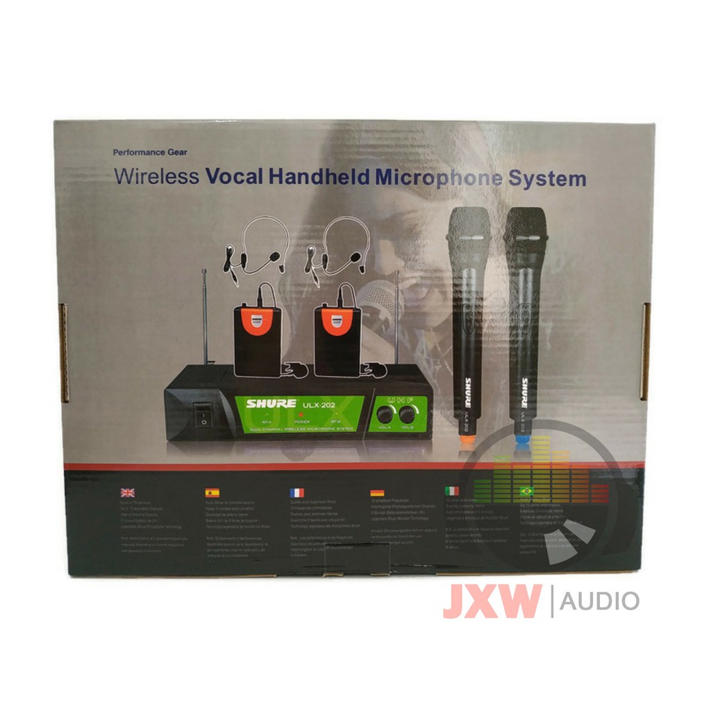 MIC SHURE ULX 202 / MICROPHONE WIRELESS SHURE ULX-202 / MICROPHONE ULX202  (DAPAT 6 BH MIC)