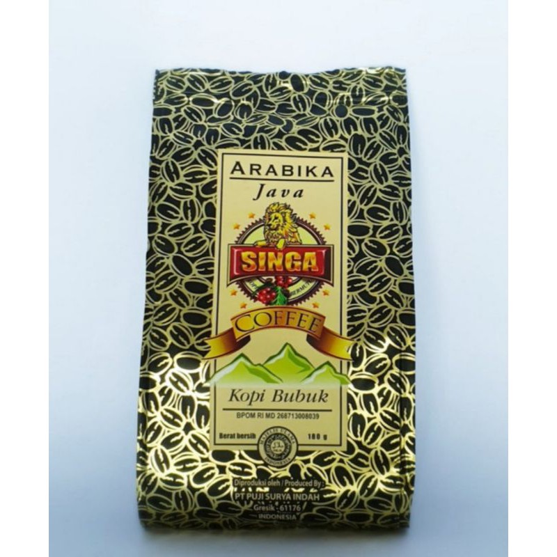 

Kopi Bubuk Singa Arabika Java 180 gram