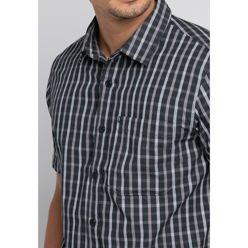 Kemeja Lengan Pendek Brand MGEE 3451C Original Alto 084 Navy