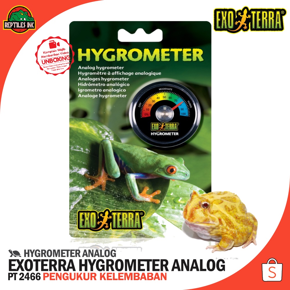 Exoterra Hygrometer / Alat Cek Kelembaban kandang