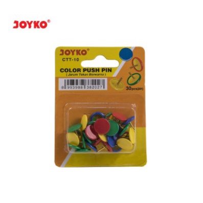 

JOYKO CTT-10 COLOR THUMB TACKS PUSH PIN pines paku payung warna
