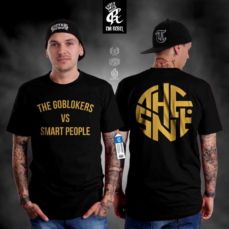 KAOS BAJU THE GOBLOKERS VS SMART PEOPLE BOBON SANTOSO/KAOS DISTRO PRIA WANITA THE GOBLOKERS