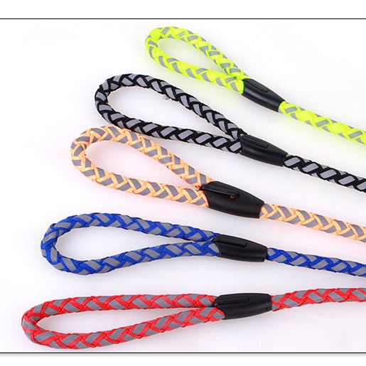 Tali tuntun anjing kucing besar kecil harness reflective pet leash animal pet