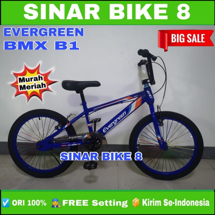 Sepeda Anak Laki Ukuran 20 Inch BMX EVERGREEN B1