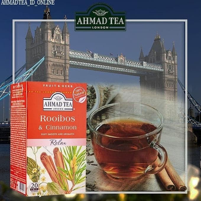 

ORIGINAL MURAH Rooibos & Cinnamon Herbal Infusions Ahmad Tea Terjamin