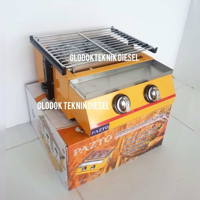 TERLARIS MESIN PEMANGGANG SOSIS BAKAR 2 TUNGKU PANGGANGAN PORTABLE ORIGINAL